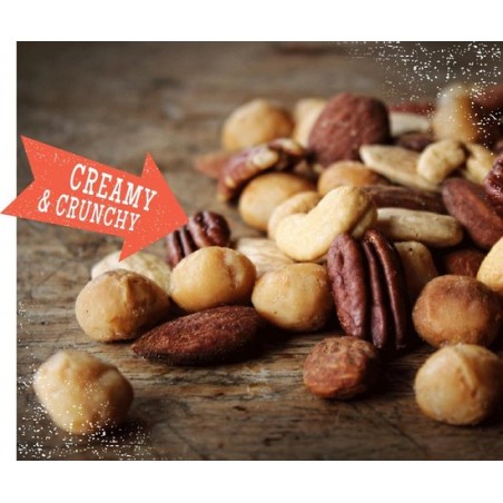 DAGELIJKS VERS GEBRAND. Most Wanted Macadamia-Mix (gebrand, gezouten, 1000 gram)