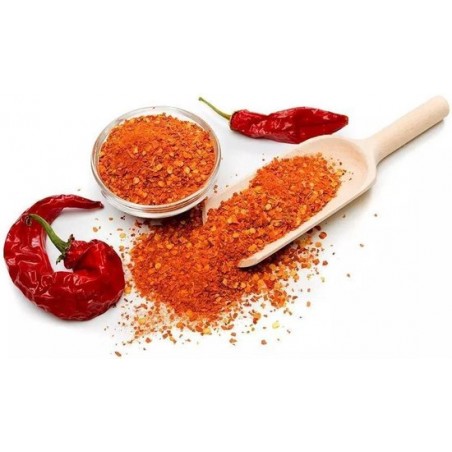 Chili Crushed 120.000 SCU kiemarm Biologisch 100 gram