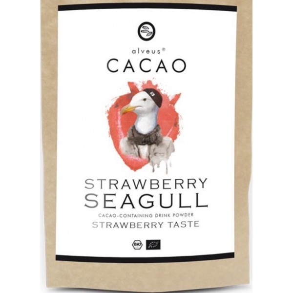 Strawberry Seagull cacao, cacao, biologisch, 125 gram