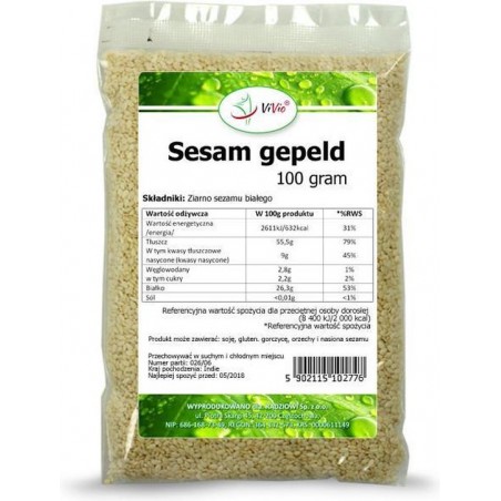 Sesam gepeld 100g