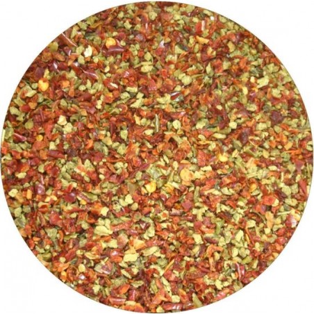 Paprika Vlokken Rood-Groen 9 mm Biologisch 100 gram