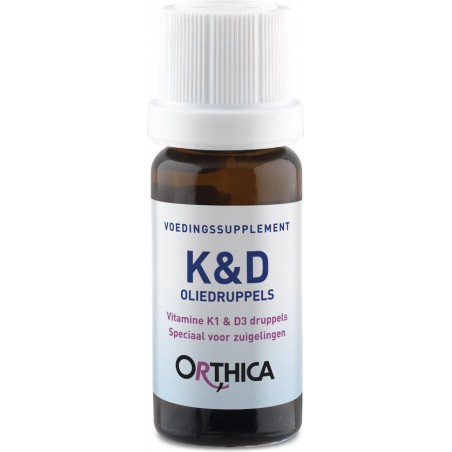 Orthica K&D Oliedruppels voor Zuigelingen Voedingssupplementen - 10 ml