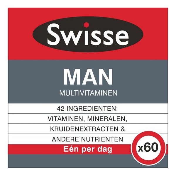 Swisse Man Multivitaminen Voedingssupplement - 60 stuks