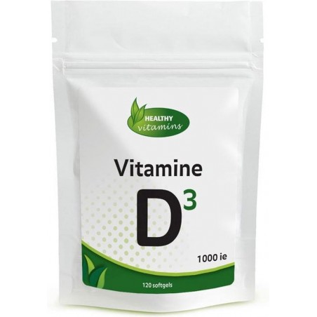 Vitamine D3 1000ie - 120 capsules - extra forte supplement