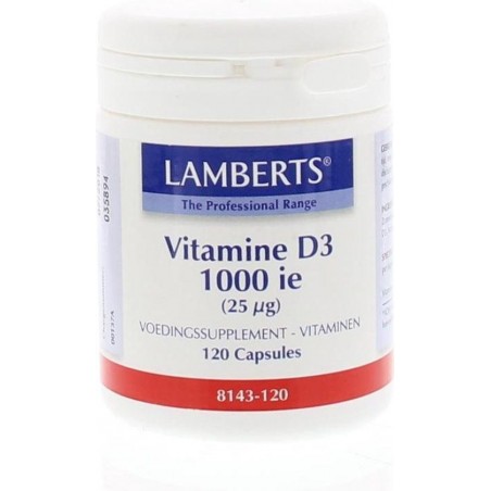 Lamberts Vitamine D3 1000ie 25mcg Capsules