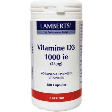 Lamberts Vitamine D3 1000IE 25 mcg 180 capsules