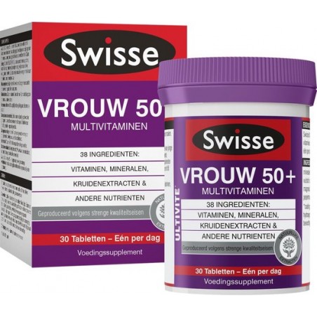 Swisse Vrouw 50+ Multivitaminen Voedingssupplement - 30 tabletten