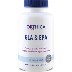Orthica GLA & EPA Omega-6 en -3 Vetzuren Visolie - 180 Softgels