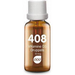 AOV 408 Vitamine D3 druppels (10 mcg) - 25 ml - Vitaminen - Voedingssupplementen