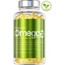 WeightWorld Vegan Omega 3 Supplement van Algenolie - 1000mg per portie - 60 Capsules