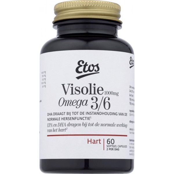 Etos Visolie 3/6 voedingssupplement - capsules