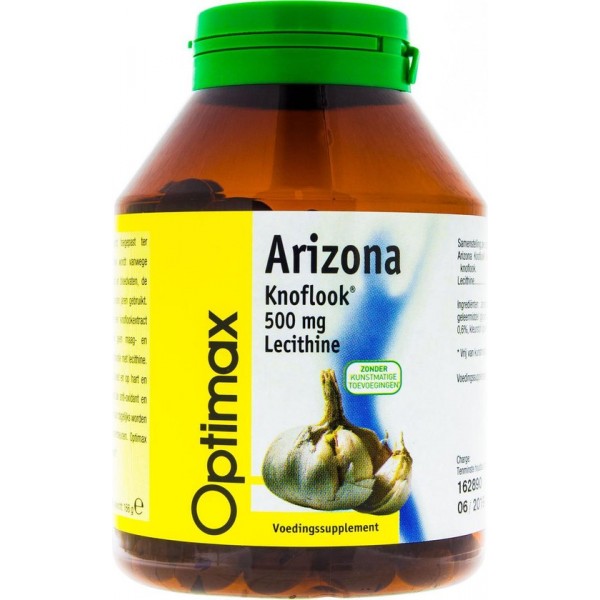 Optimax Arizona Knoflook met Lecithine - Voedingssupplement - 180 capsules