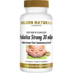 Golden Naturals Probiotica Strong 30 miljard (30 veganistische maagsapresistente capsules)
