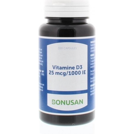 Bonusan Vitamine D3 25mcg - 300 capsules - Vitaminen