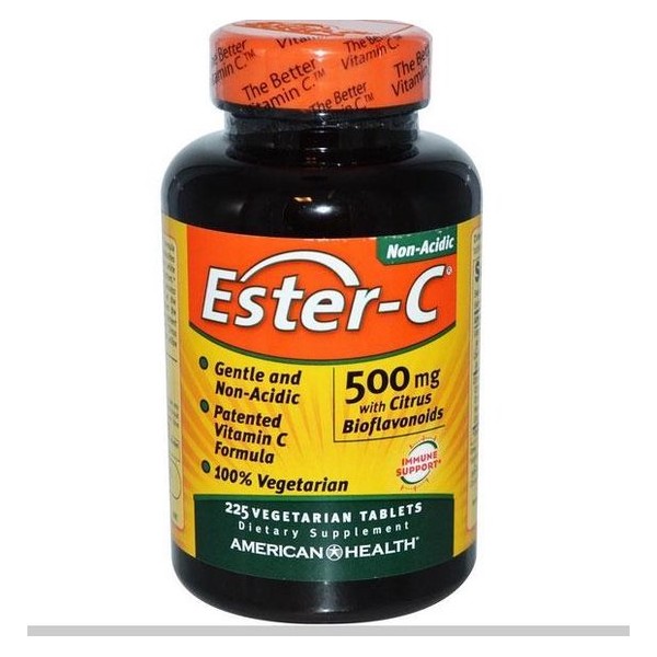 Ester-C 500 mg met Citrus-bioflavonoïden (225 Veggie Tabs) - American Health