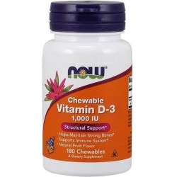 Vitamine D-3 1000IU Chewable 180chewables