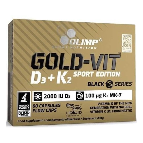 Gold-Vit D3+K2 2000IU 60caps