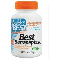 Doctors Best Serrapeptase - 40,000 SPU - 90 Vegetarische Capsules
