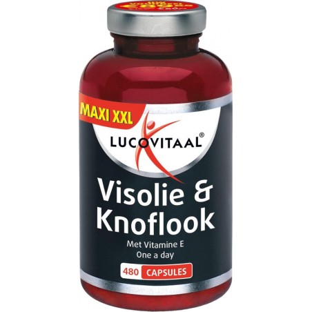 Lucovitaal - Visolie en Knoflook - 480 capsules - Visolie - Voedingssupplementen