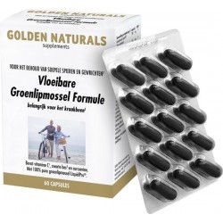Golden Naturals Vloeibare Groenlipmossel Formule (60 softgel capsules)