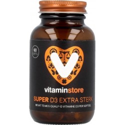 Vitaminstore  - Super D3 75 mcg vitamine D - 60 softgels