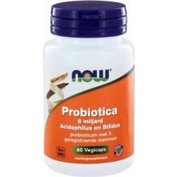 Now 8 Billion Acidophilus and Bifidus - 60 capsules - Voedingssupplement - Probiotica
