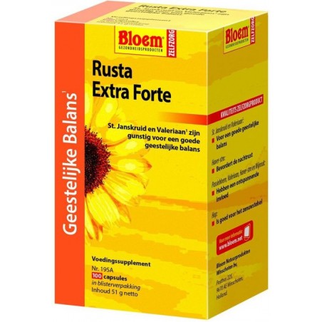 Bloem Rusta Extra Forte - 100 capsules - Voedingssupplement