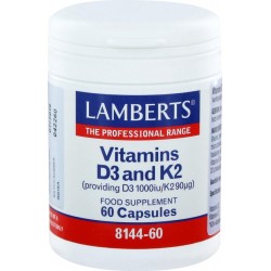 Lamberts Vitamina D 3 1000 Ui Y Vit K2 90 Ug 60 Cap