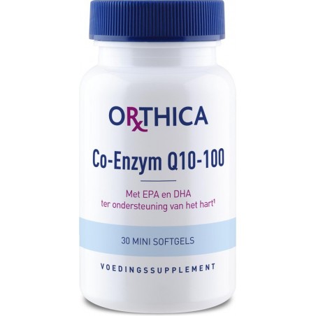 Orthica Co-Enzym Q10-100 Enzymen - 30 Softgels