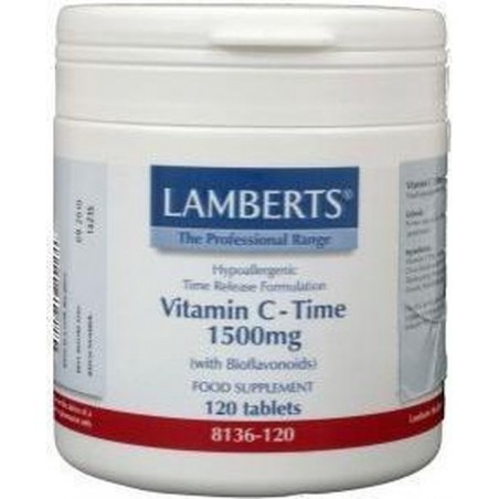 Lamberts Vitamine C-Time 1500 mg - 120 Tabletten - Vitaminen