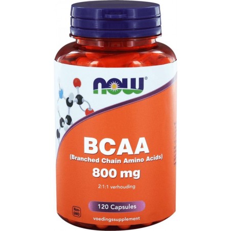 BCAA 800 mg (Branched Chain Amino Acids) - NOW Foods