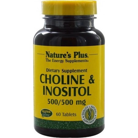 Choline & Inositol 500/500 mg (60 Tablets) - Nature's Plus
