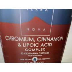 Terranova Chromium, cinnamon & lipoic acid complex Inhoud: 100 capsules