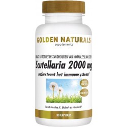 Golden Naturals Scutellaria 2000 mg (30 veganistische capsules)