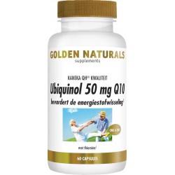 Golden Naturals Ubiquinol 50 mg Q10 (60 veganistische capsules)
