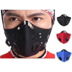Masker Voor Op De Fiets Of Motor - Ademend Ventielmasker - Fijnstof Mondkapje – Motor Masker – Ski Masker - Zwart