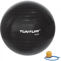Tunturi Fitnessbal - Gymball - Swiss ball - 75 cm - Incl. pomp - Zwart