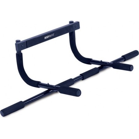 Body & Fit Pull Up Bar - Optrekstang Fitness - Optrekstang Deur - Pull Up Station - Tot 100 Kilogram - Blauw