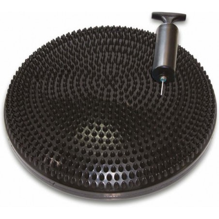 Tunturi Air Stepper Pad - Balanskussen - Zwart - Ø 33cm - met Pomp