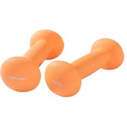 Tunturi dumbbells - 2 x 1,0 kg - Neopreen - Fluor Oranje