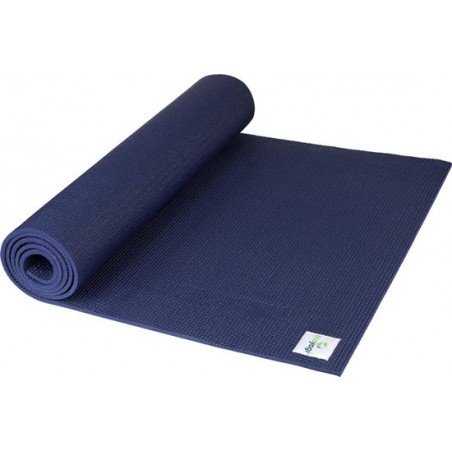 Ecoyogi - Yogamat - 200 cm x 61 cm x 0,6 cm - blauw - Extra lang