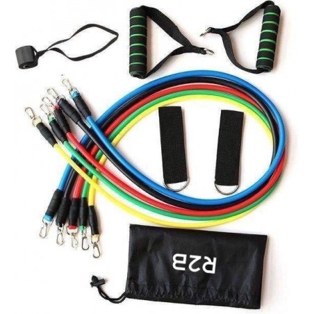 Fitness elastieken weerstandbanden set - Resistance band - Workout set