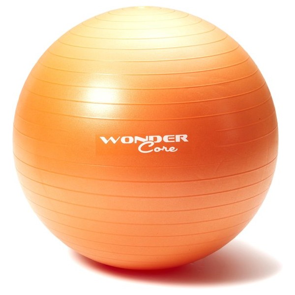 Wonder Core Anti-Burst Fitnessball 65 cm Oranje - Fitness bal - Gym Ball - Swiss Ball - Fitnessaccessoire