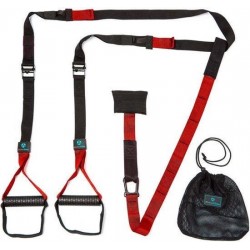 DoYourFitness Suspension Trainer - Incl. Ebook en opbergtas - Rood