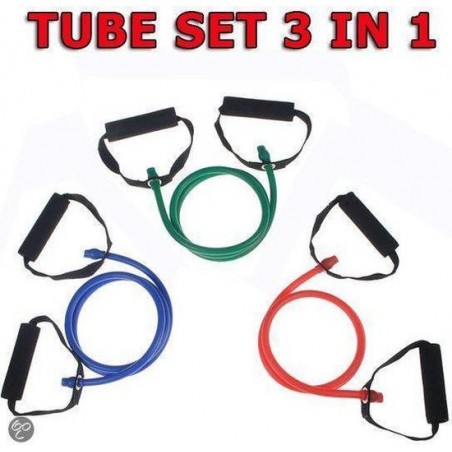 Resistance Tube Focus Fitness  - SET 3 in 1