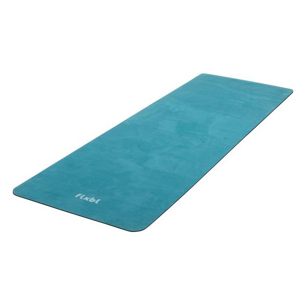 FLXBL Yoga mat met comfort toplaag - Wasbaar - (zweet) absorberende grip - OPVOUWBAAR - blauw - Deep Petrol