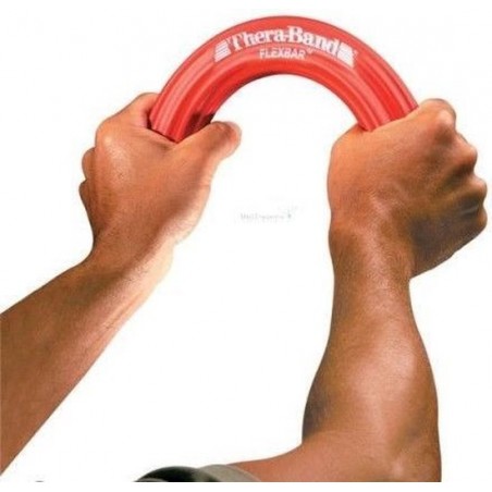 Theraband Handtrainer Flexbar | Rood | Medium Weerstand