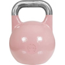 Gorilla Sports Kettlebell 8 kg Staal (roze) extra stabiel