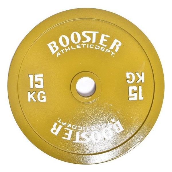 BOOSTER ATHLETIC DEPT - Olympic Bumper Plate - Halterschijf - Gewichten - 15kg