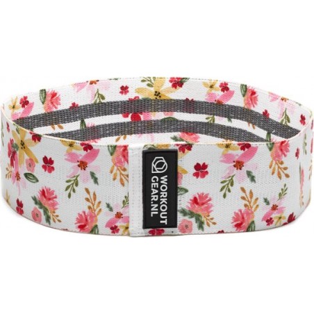 Workout Gear - Resistance Band - Bloemenprint - Roze - Wit - 11/16kg